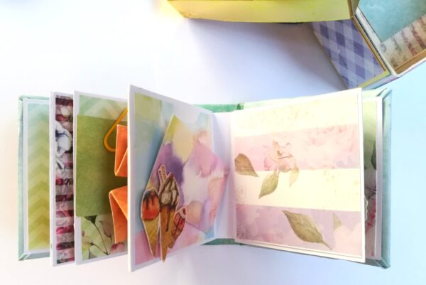 Love/Birthday Miniature Scrapbook Gift box image Love/Birthday Miniature Scrapbook Gift box image