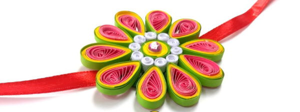 Quilled Rakhi - Design 18 image Quilled Rakhi - Design 18 image