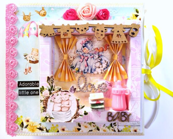 Sparkling Unisex Baby Scrapbook image Sparkling Unisex Baby Scrapbook image