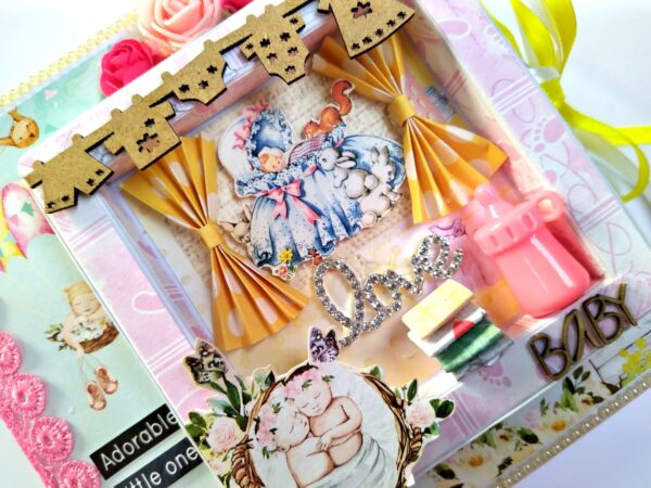 Sparkling Unisex Baby Scrapbook image Sparkling Unisex Baby Scrapbook image