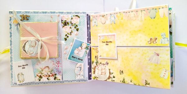 Sparkling Unisex Baby Scrapbook image Sparkling Unisex Baby Scrapbook image