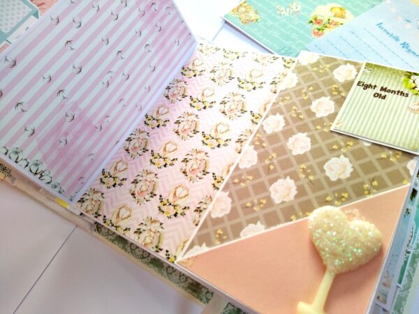 Sparkling Unisex Baby Scrapbook image Sparkling Unisex Baby Scrapbook image