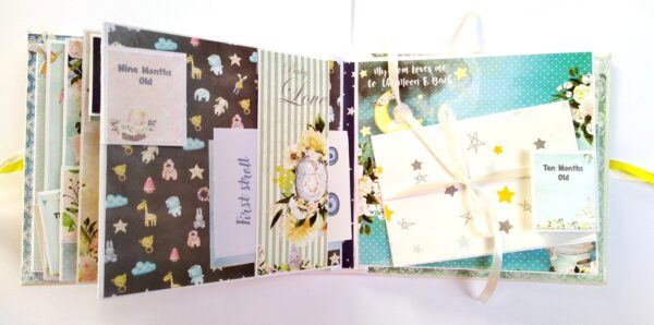 Sparkling Unisex Baby Scrapbook image Sparkling Unisex Baby Scrapbook image