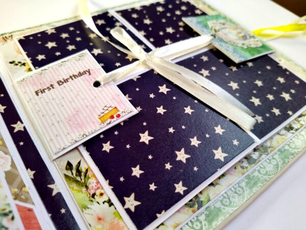 Sparkling Unisex Baby Scrapbook image Sparkling Unisex Baby Scrapbook image