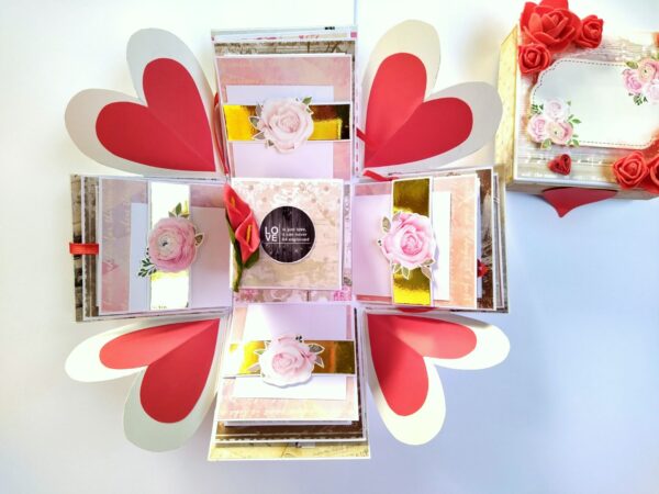 Love and Birthday Red Explosion Box image Love and Birthday Red Explosion Box image