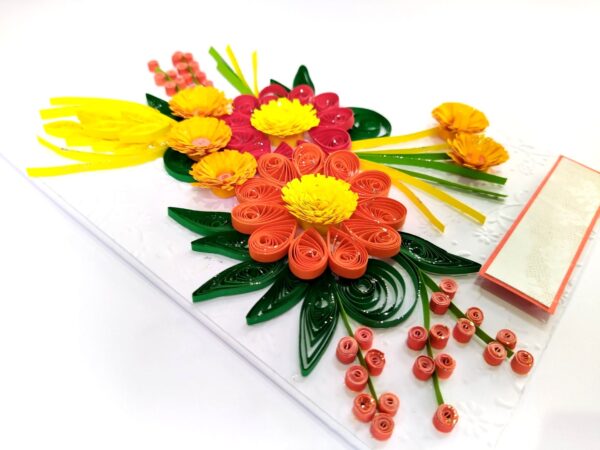 Sparkling Quilled Assorted Flowers Card image Sparkling Quilled Assorted Flowers Card image
