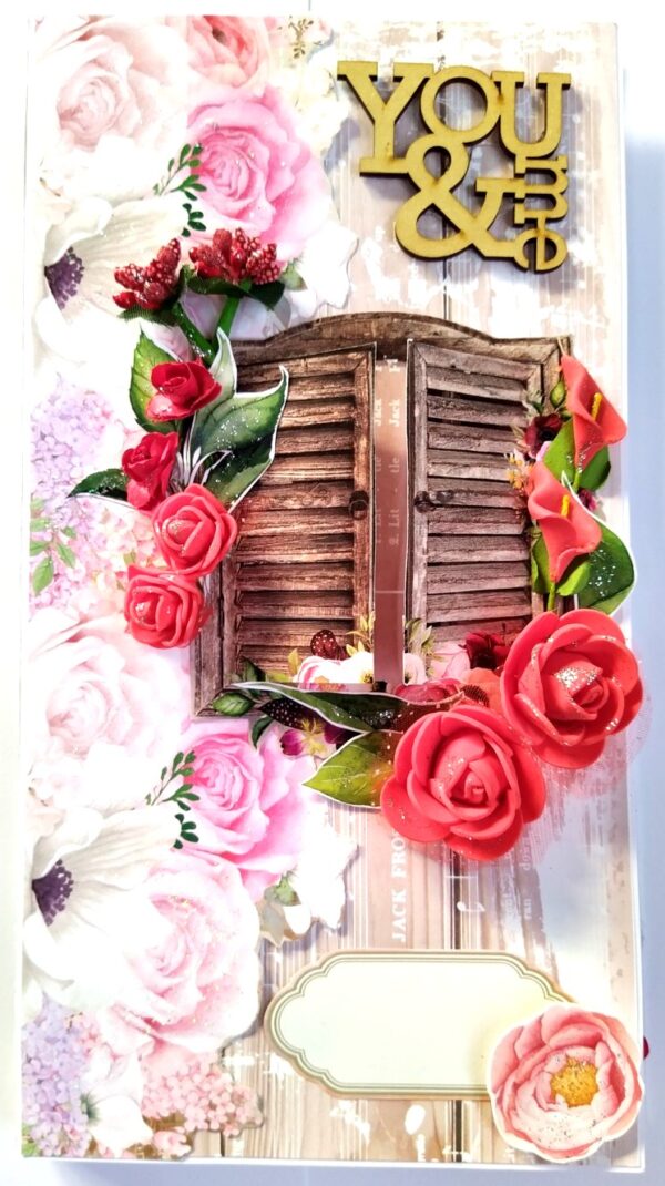 Love/Anniversary Mini Scrapbook Greeting Card image Love/Anniversary Mini Scrapbook Greeting Card image
