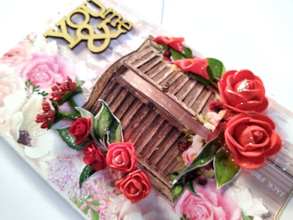 Love/Anniversary Mini Scrapbook Greeting Card image Love/Anniversary Mini Scrapbook Greeting Card image