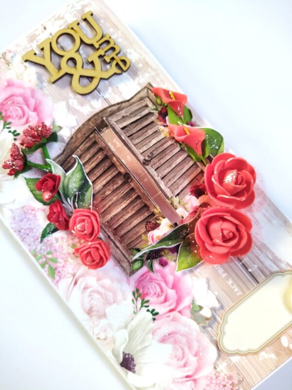 Love/Anniversary Mini Scrapbook Greeting Card image Love/Anniversary Mini Scrapbook Greeting Card image