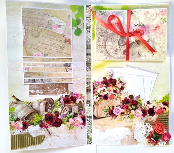 Love/Anniversary Mini Scrapbook Greeting Card image Love/Anniversary Mini Scrapbook Greeting Card image