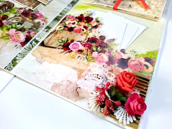 Love/Anniversary Mini Scrapbook Greeting Card image Love/Anniversary Mini Scrapbook Greeting Card image