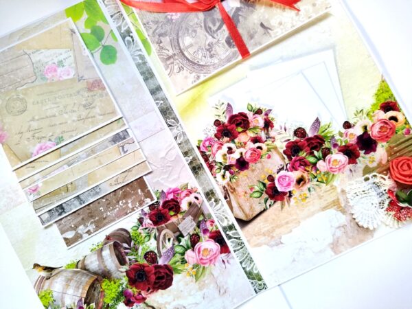 Love/Anniversary Mini Scrapbook Greeting Card image Love/Anniversary Mini Scrapbook Greeting Card image