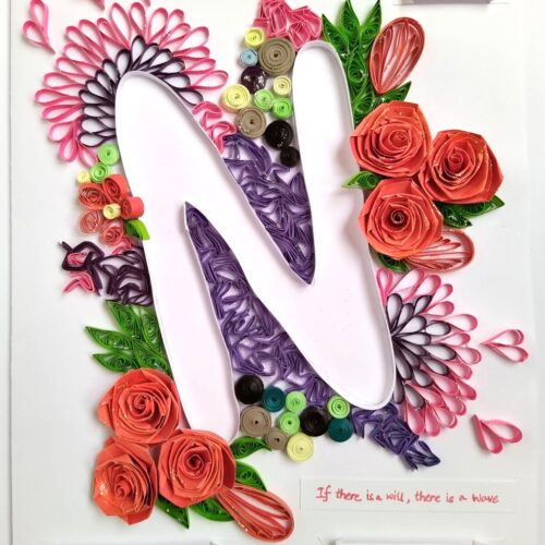 Quilled N Customised Greeting card image Quilled N Customised Greeting card image