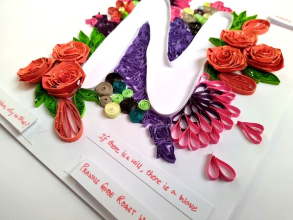 Quilled N Customised Greeting card image Quilled N Customised Greeting card image