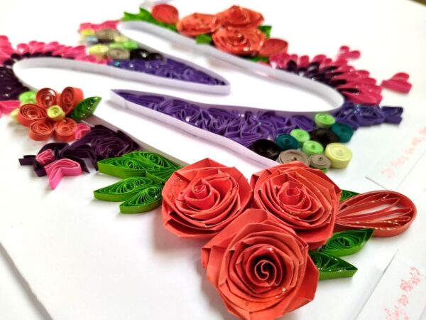 Quilled N Customised Greeting card image Quilled N Customised Greeting card image