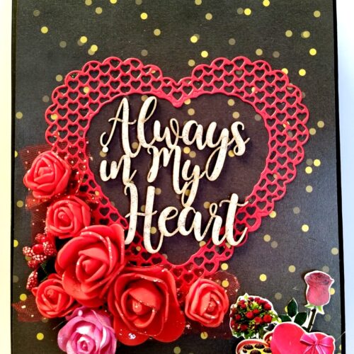 Sparkling Red Birthday / Anniversary Scrapbook - D1 image
