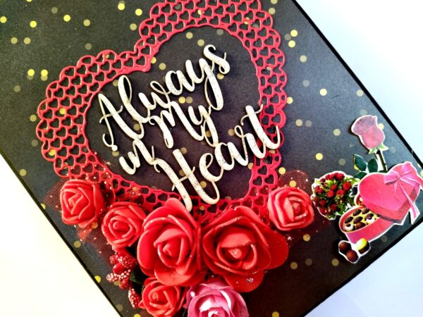 Sparkling Red Birthday / Anniversary Scrapbook - D1 image Sparkling Red Birthday / Anniversary Scrapbook - D1 image