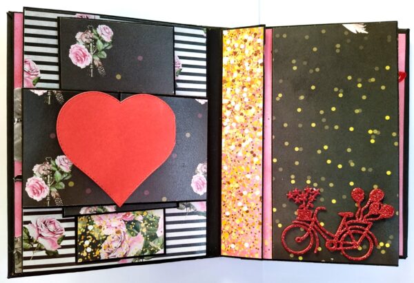 Sparkling Red Birthday / Anniversary Scrapbook - D1 image Sparkling Red Birthday / Anniversary Scrapbook - D1 image