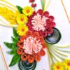 Sparkling Quilled Assorted Flowers Card image Sparkling Quilled Assorted Flowers Card image
