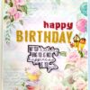 A4 size Happy Birthday Mini Scrapbook Card image A4 size Happy Birthday Mini Scrapbook Card image