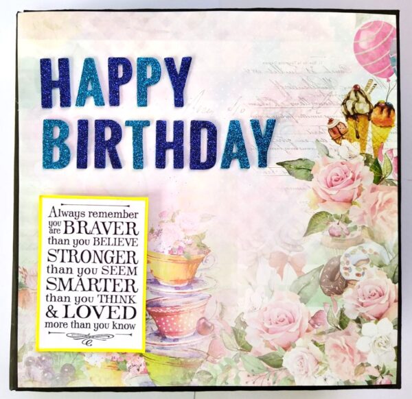 Handmade Happy Birthday Scrapbook image Handmade Happy Birthday Scrapbook image