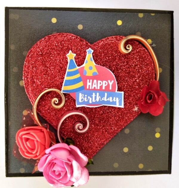 2 layered Love and Birthday Explosion box image 2 layered Love and Birthday Explosion box image