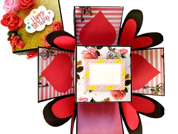 2 layered Love and Birthday Explosion box image 2 layered Love and Birthday Explosion box image