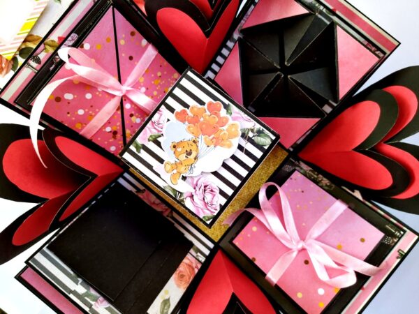 2 layered Love and Birthday Explosion box image 2 layered Love and Birthday Explosion box image