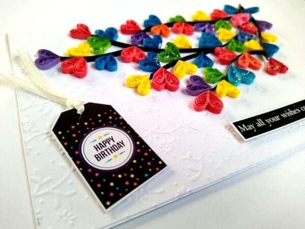 Handmade Quilled Hearts Love Greeting Card image Handmade Quilled Hearts Love Greeting Card image