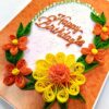 Quilled Orange & Yellow Flowers Greeting Card image Quilled Orange & Yellow Flowers Greeting Card image