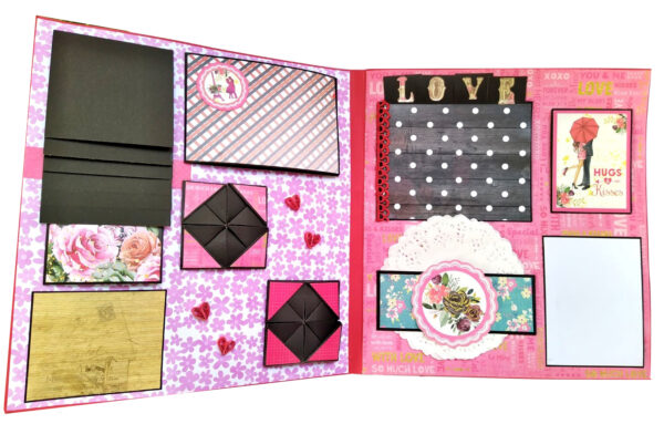 Sparkling Big Large Love Greeting Card Mini Scrapbook image