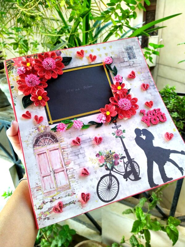 Sparkling Big Large Love Greeting Card Mini Scrapbook image
