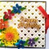 Multicolor Quilled Flowers Birthday Scrapbook image Multicolor Quilled Flowers Birthday Scrapbook image
