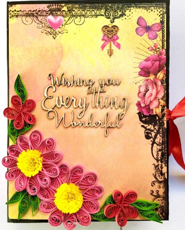 Sparkling Birthday Handmade Scrapbook image Sparkling Birthday Handmade Scrapbook image