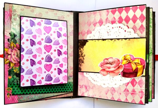 Sparkling Birthday Handmade Scrapbook image Sparkling Birthday Handmade Scrapbook image