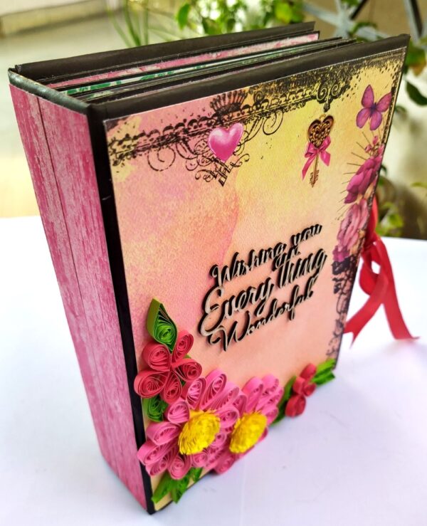 Sparkling Birthday Handmade Scrapbook image Sparkling Birthday Handmade Scrapbook image