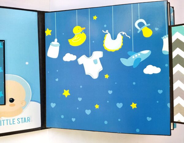 Handmade Baby Boy Scrapbook Album image Handmade Baby Boy Scrapbook Album image