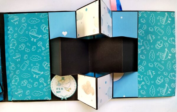 Handmade Baby Boy Scrapbook Album image Handmade Baby Boy Scrapbook Album image