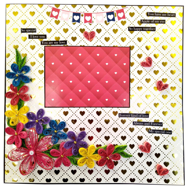 Handmade Love Valentines Mini Scrapbook Card image Handmade Love Valentines Mini Scrapbook Card image