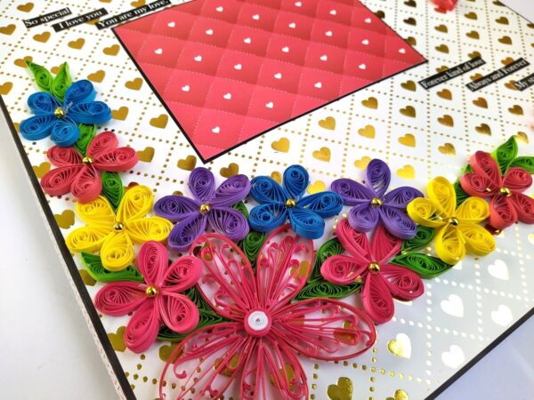 Handmade Love Valentines Mini Scrapbook Card image Handmade Love Valentines Mini Scrapbook Card image