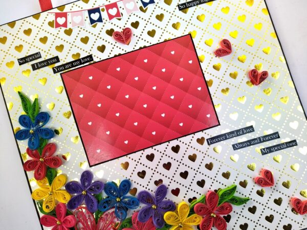Handmade Love Valentines Mini Scrapbook Card image Handmade Love Valentines Mini Scrapbook Card image