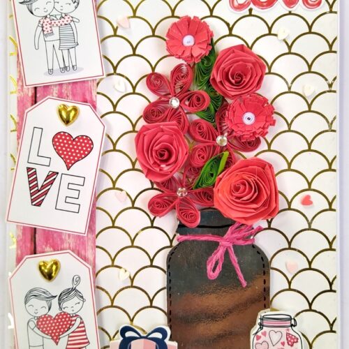Handmade Valentine Love Card - VAL21A image
