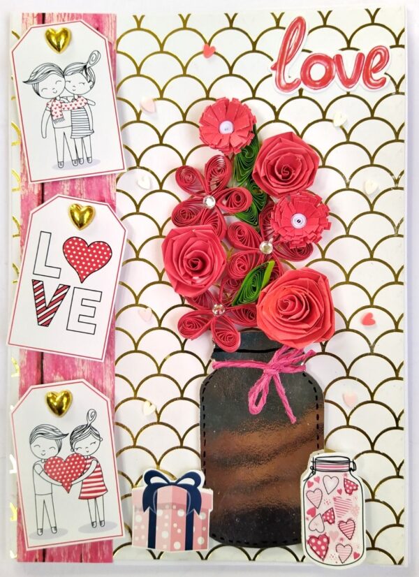 Handmade Valentine Love Card - VAL21A image Handmade Valentine Love Card - VAL21A image