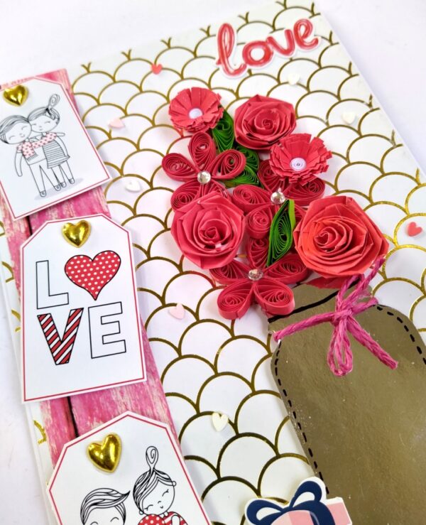 Handmade Valentine Love Card - VAL21A image Handmade Valentine Love Card - VAL21A image