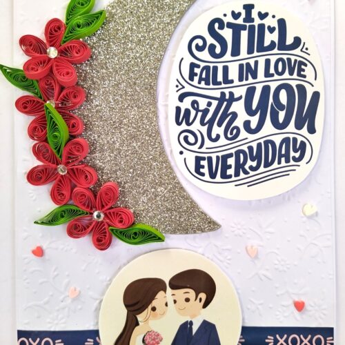 Handmade Valentine Love Card - VAL21C image