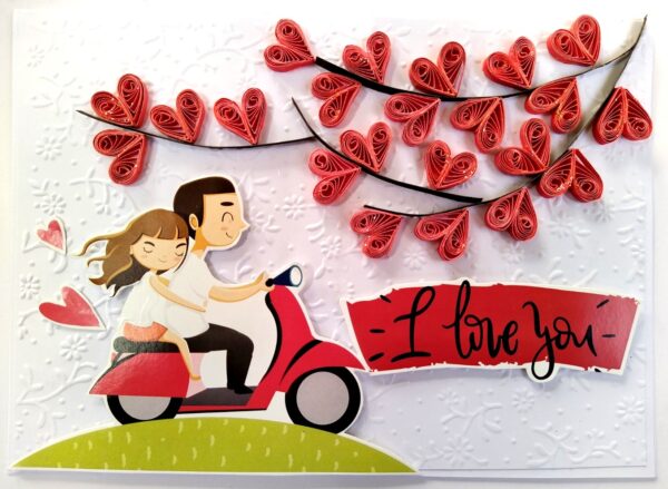 Handmade Valentine Love Card - VAL21D image Handmade Valentine Love Card - VAL21D image