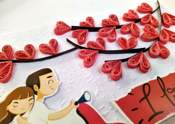 Handmade Valentine Love Card - VAL21D image Handmade Valentine Love Card - VAL21D image
