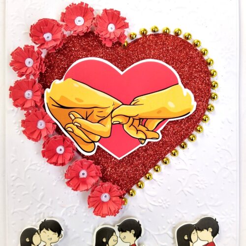 Handmade Valentine Love Card - VAL21F image