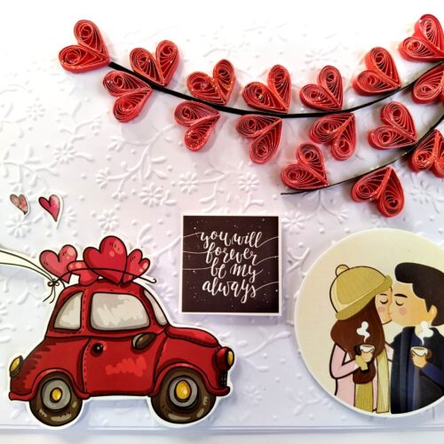 Handmade Valentine Love Card - VAL21G image