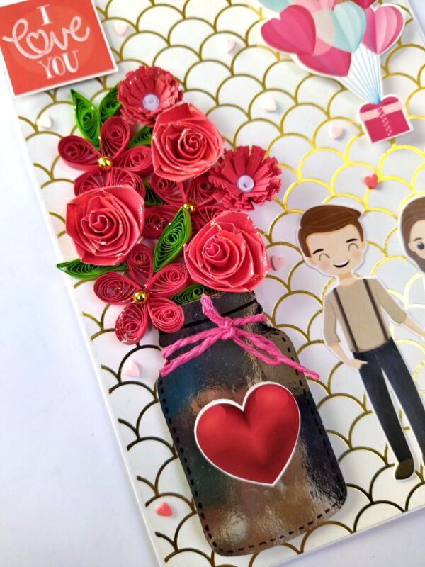 Handmade Valentine Love Card - VAL21H image Handmade Valentine Love Card - VAL21H image